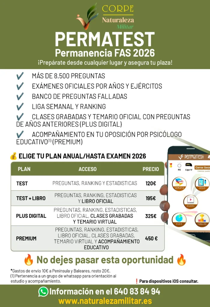 Cartel Permatest - Permanencia FAS 2026
